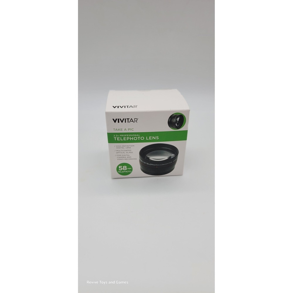 Vivitar 2.2x 0.43 Wide Angle Professional Telephoto Lens 58mm‎ Brand New